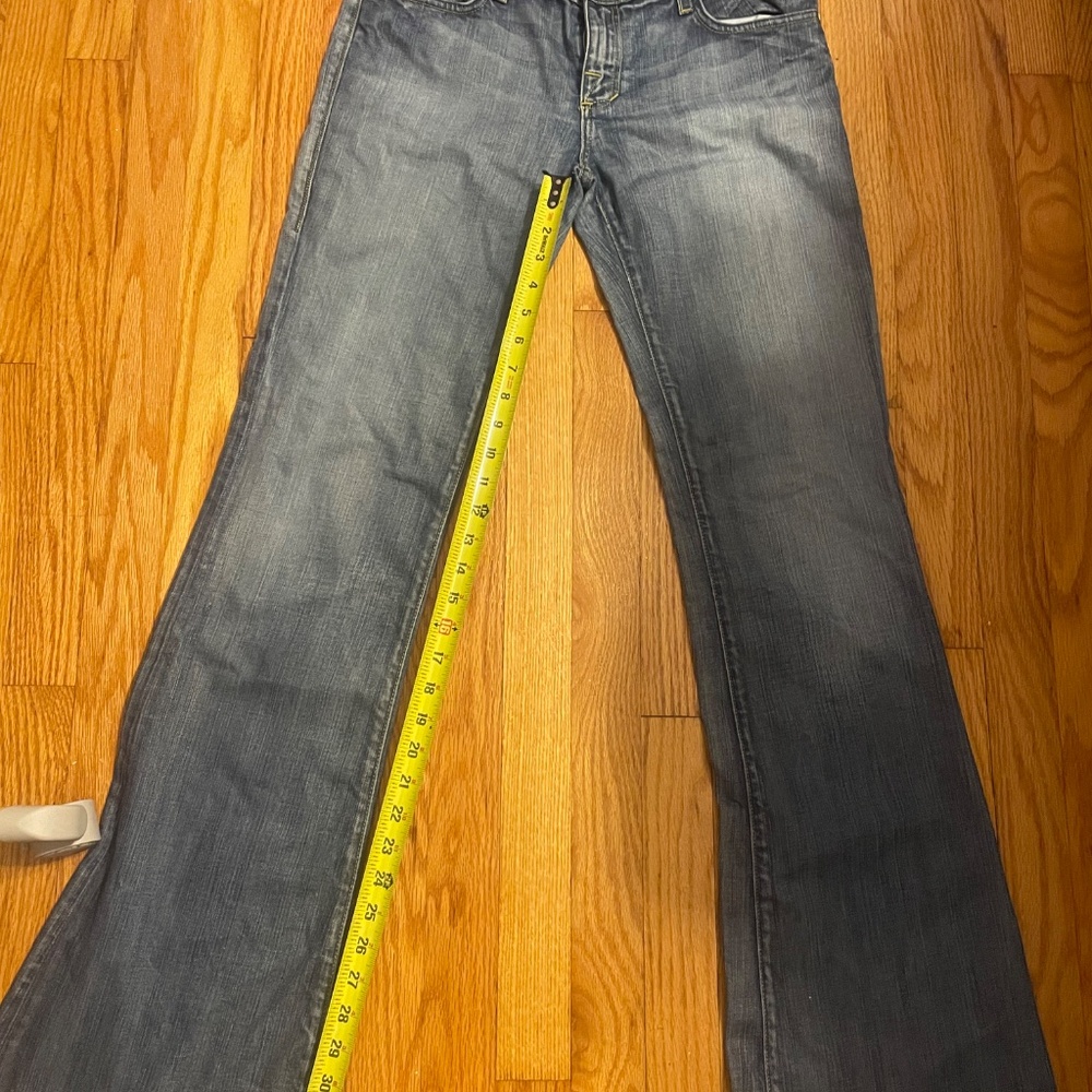 LONG Rock & Republic Jeans Rainbow Embroidered Pocket Roth Flare 29 - Picture 9 of 10